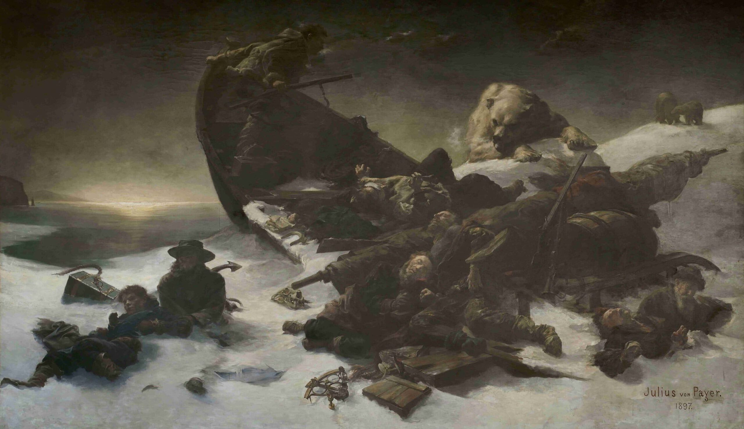 Julius Payer: Bucht des Todes / Starvation Cove (1897)