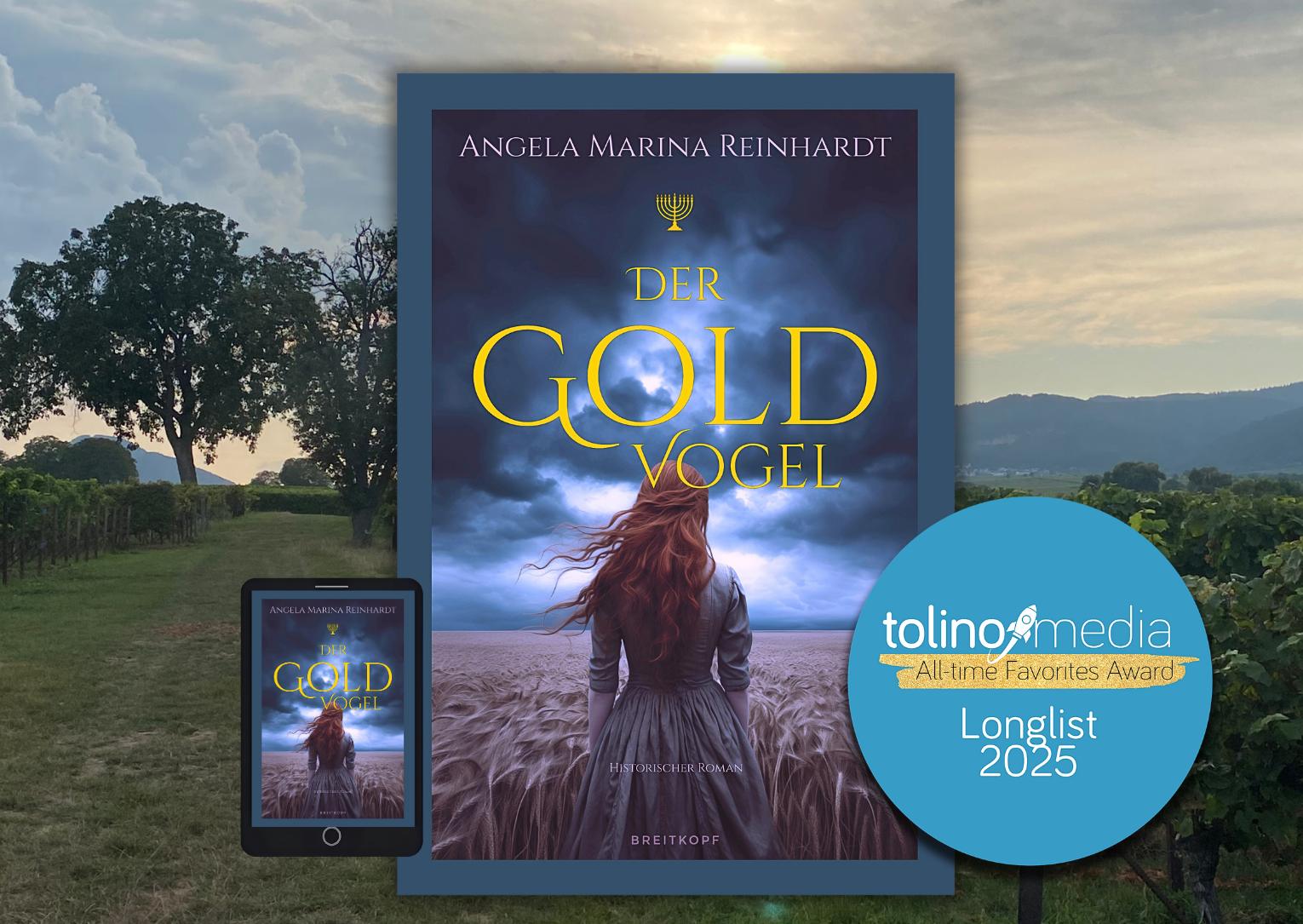 "Der Goldvogel" - Longlist Tolino Media Award 2025