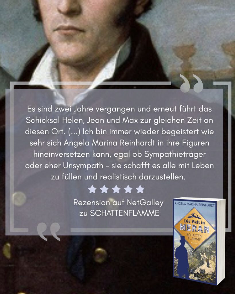 Zitat, Rezension zu Buch "Die Welt in Meran: Schattenflamme"